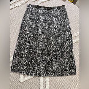 Elegant Vintage Leopard Print Pencil Skirt